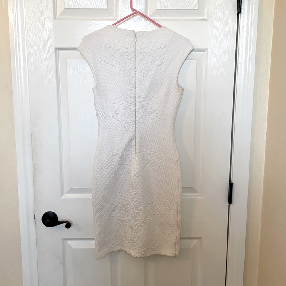 Bebe white mini dress